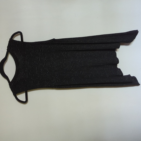 Knox Rose Black and White Striped Embroidered Tank Whimsigoth Women's Size L - Picture 5 of 5